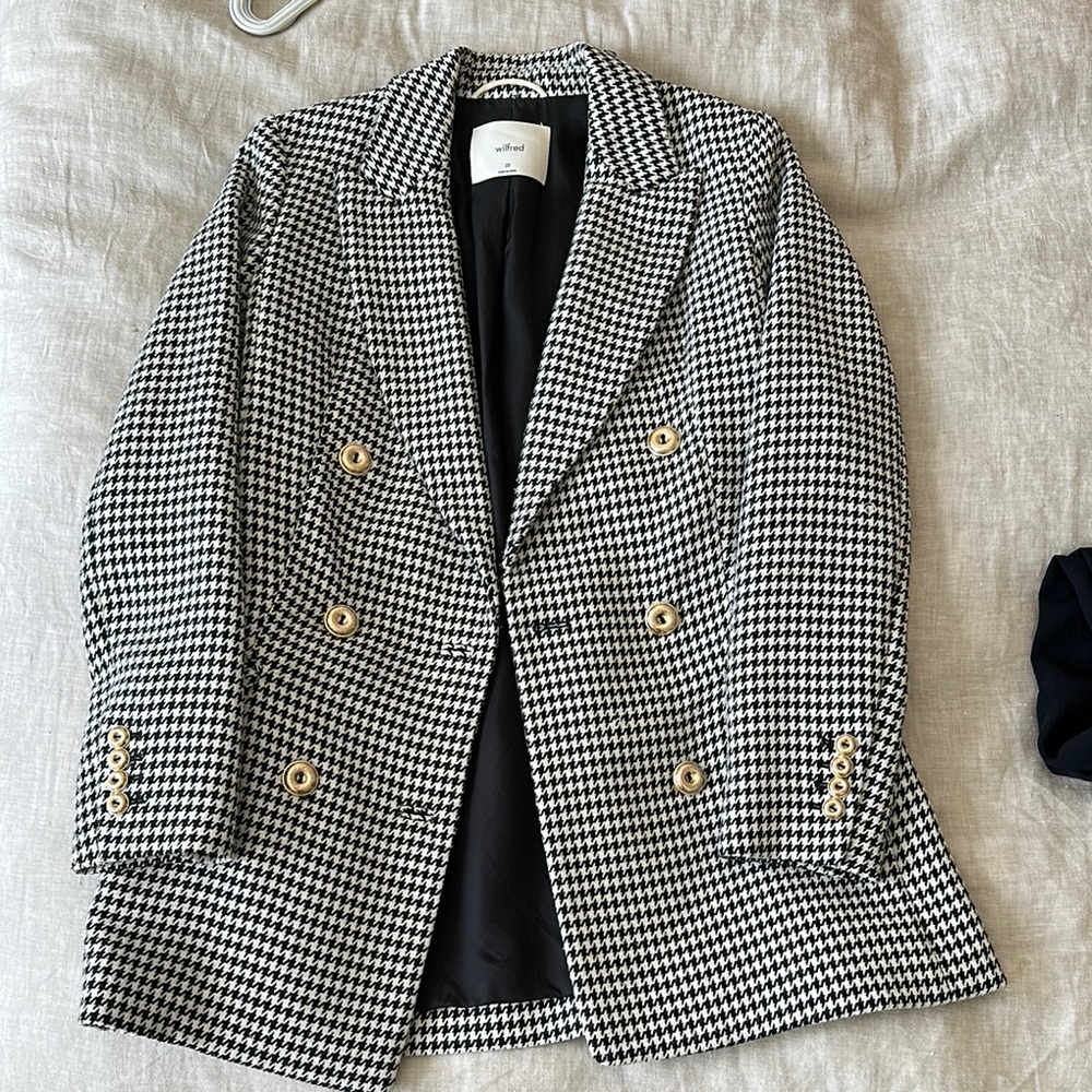 Wilfred Margaux Houndstooth Blazer